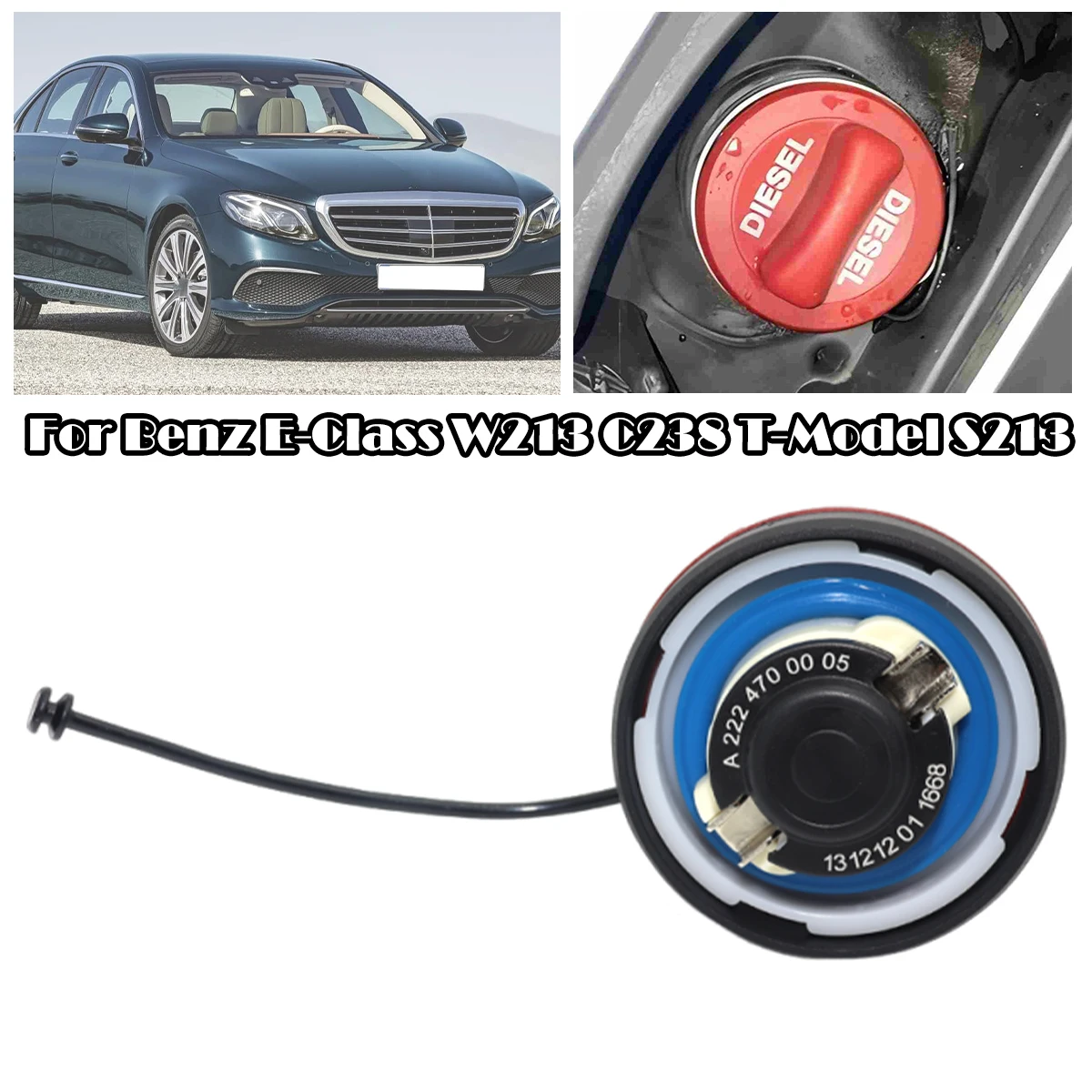 

For Benz CLA C117 2013-2019 X117 2015-2019 Car Diesel Fuel Tank Filler Cap Cover A2224700005 A2224700105 A2224700205 A2224700305