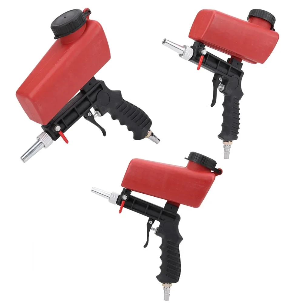 آلة تفجير الرمل الهوائية المحمولة القابلة للتعديل مسدس السفع الرملي الهوائي لتلميع إزالة الصدأ المعدني