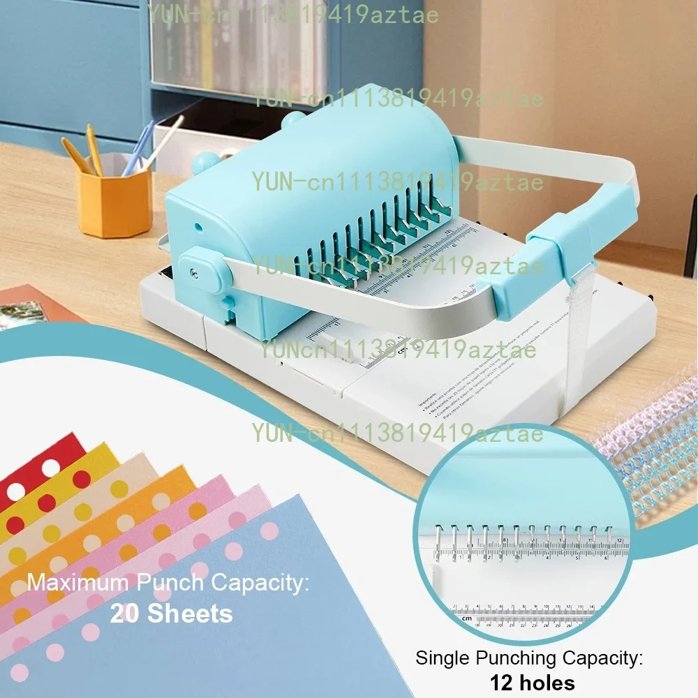 2:1 Mini Double Wire Coil Binding & Punching Machine - Factory Direct