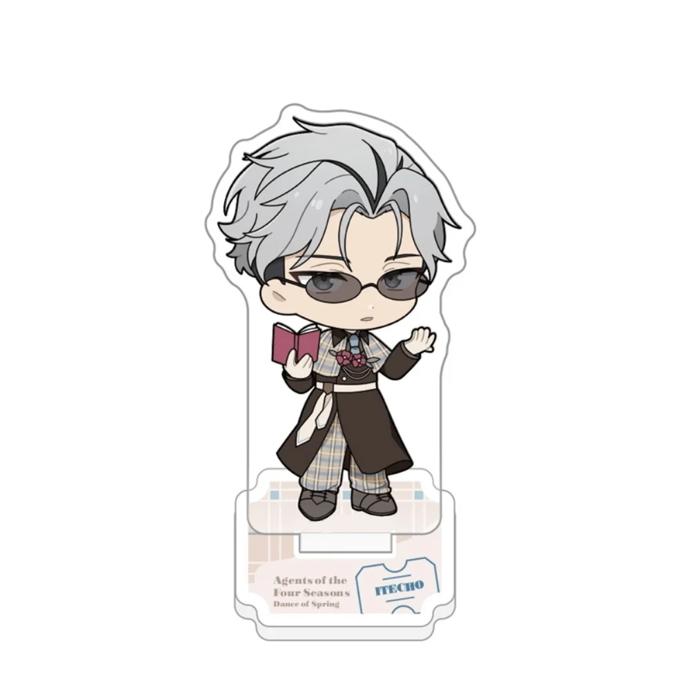 Agents of the Four Seasons Itecho 10cm Acrylic Stand Keychain Chibi Anime Desk Decor Otaku Collectible Display Gift