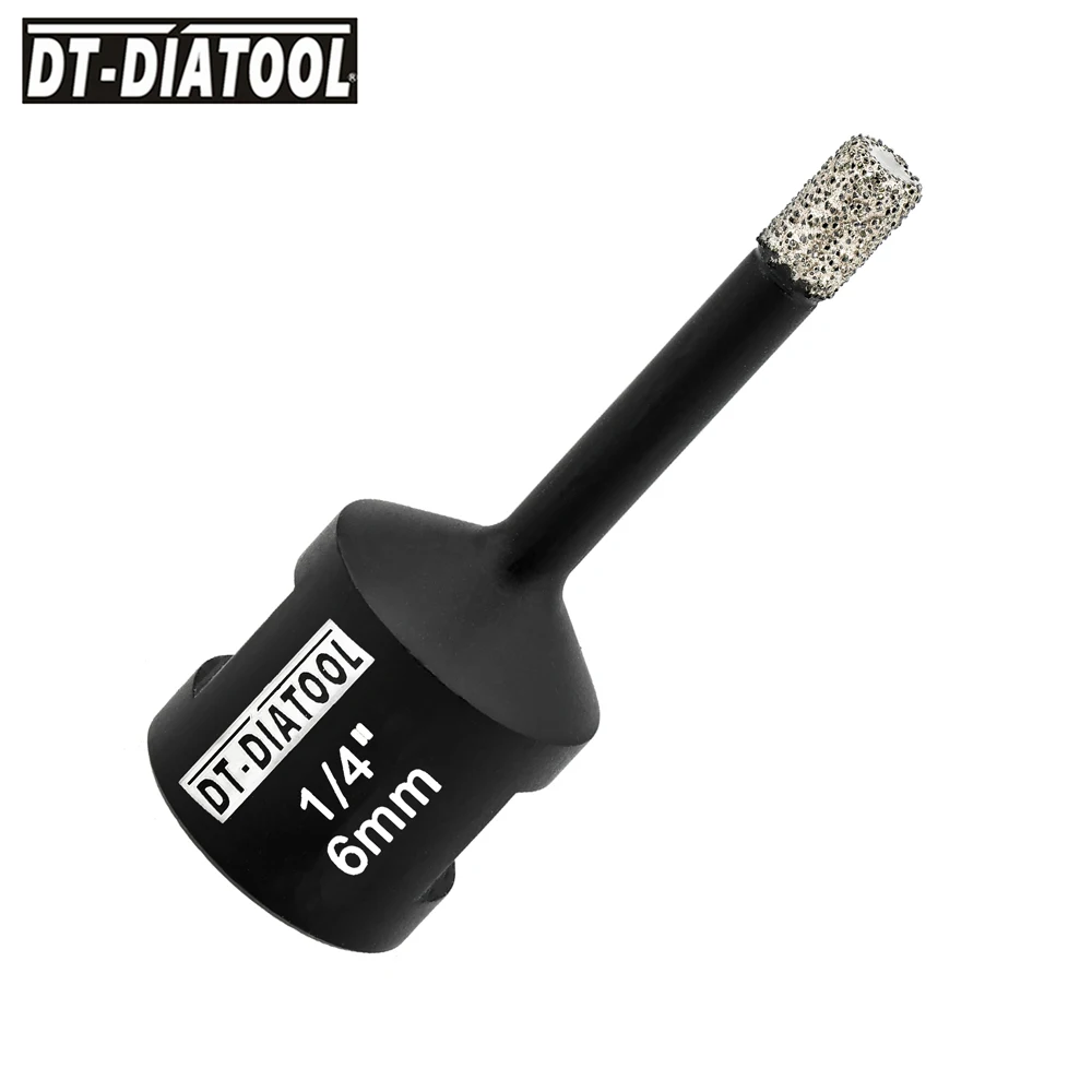 DIATOOL 1pc Dia 6/8/10MM Diamond Drill Core Bits 5/8-11 Thread Drilling Hole Saw for Granite Marble Concrete Hole Drill Bit