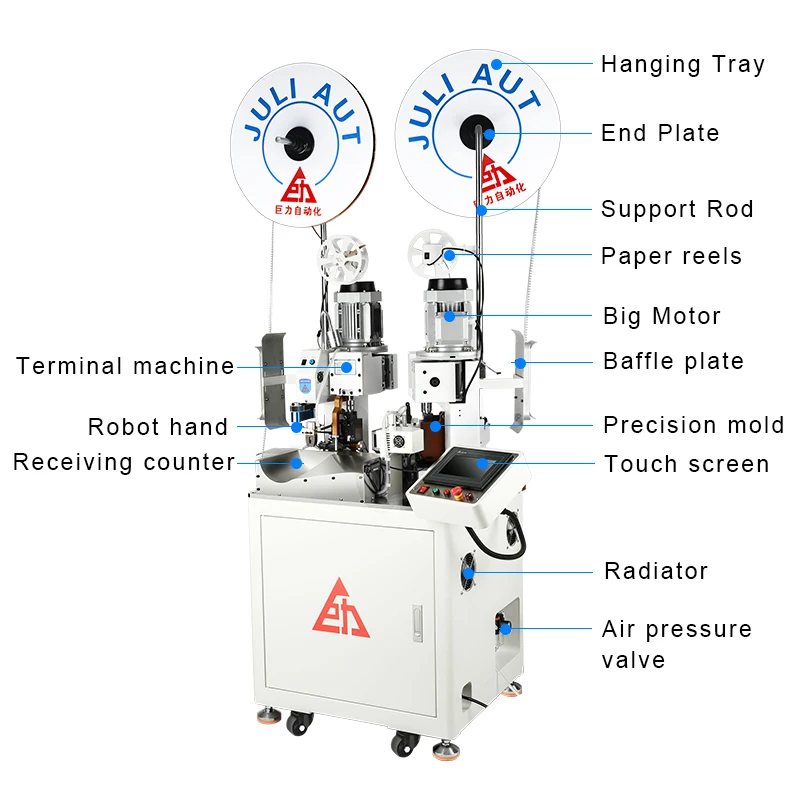 Double-head Fully Automatic Terminal Crimping Machine Wire Cutting Stripping Terminal Crimping Machine