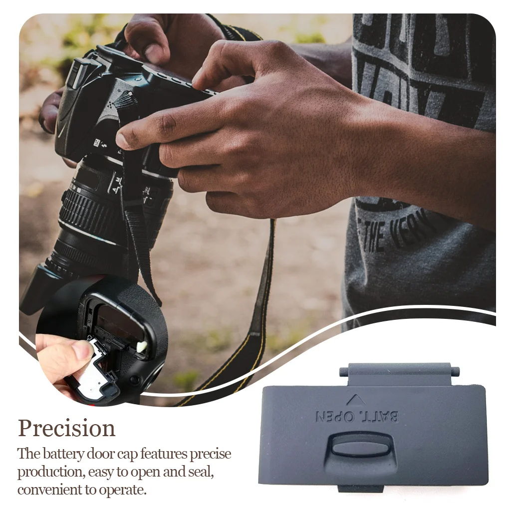 Cubierta de puerta con baterías, Protector de tapa de cámara de fotografía, montaje de ajuste de mantenimiento de precisión electrónica, pieza de repuesto