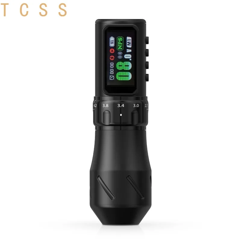 Adjustable Wireless Tattoo Pen 2200mAh Lithium Battery Rechargeable Portable Rotary Liner Shader Professional PMU Kit