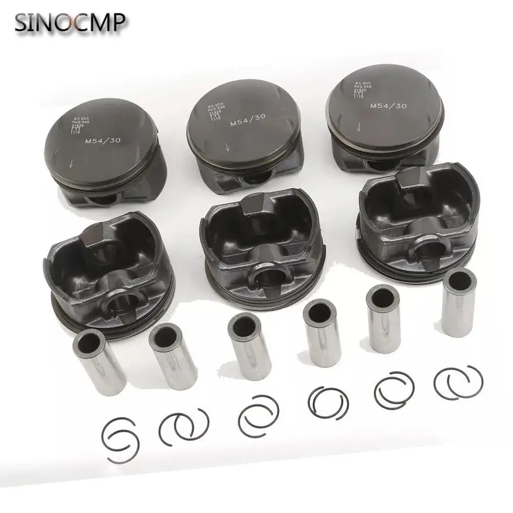 

Engine Pistons Rings Set +0.5MM 11257506222 11257506252 For BMW 330i 530i X3 X5 E46 E36 E39 M54 3.0 Engines Pistons Rings Parts