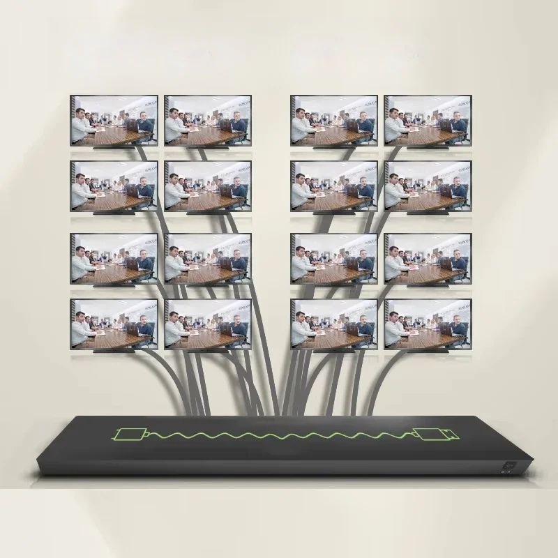 GuanpinxinManufacturer Matrix Video Processador 1 * 24HDMI Interface Digital Híbrido Matriz Comutação Distribuidor Monitoramento Host