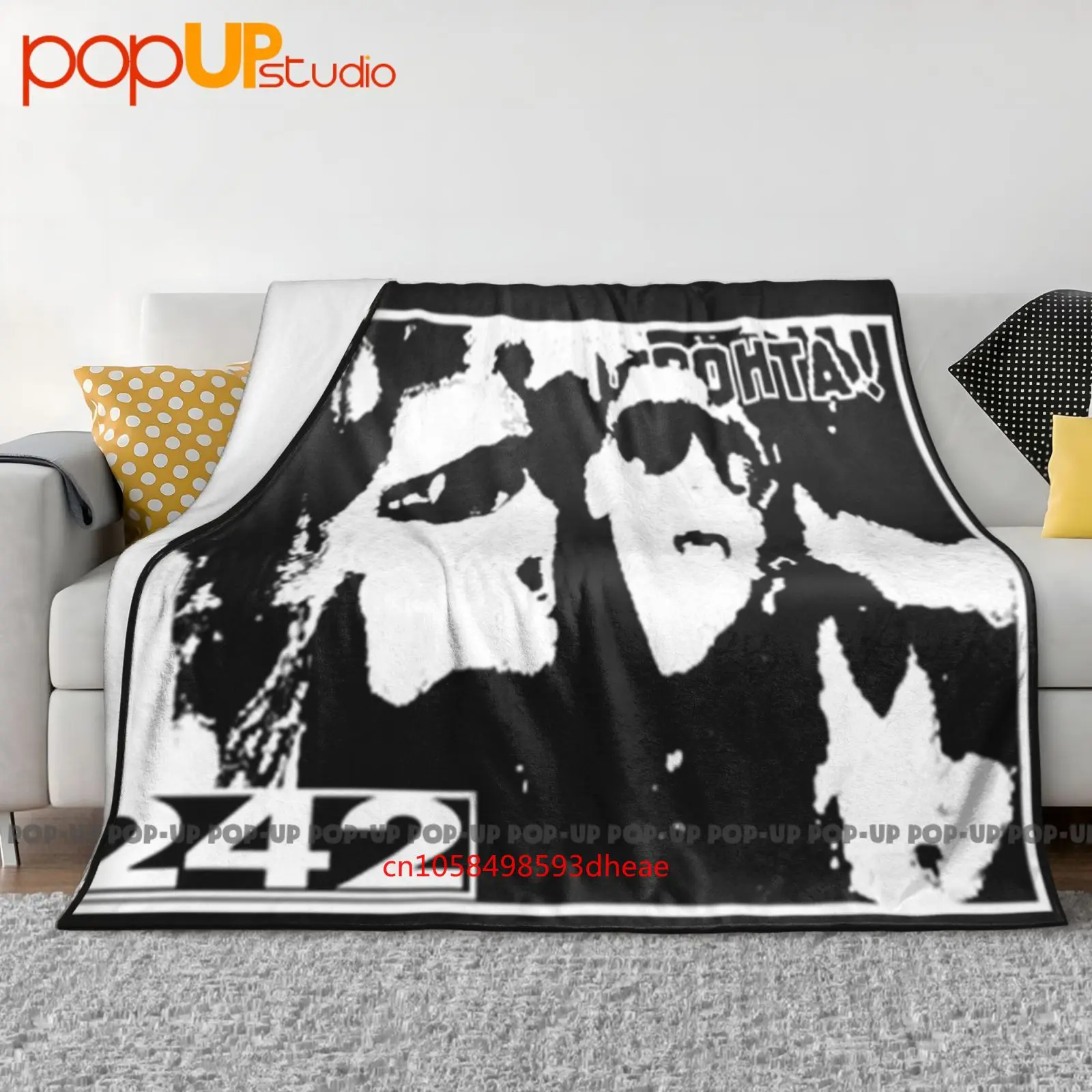 Front 242 Wax Trax Industrial Ebm Ultra-Soft Blanket Quilt Winter Sofa Cover Bed Covers