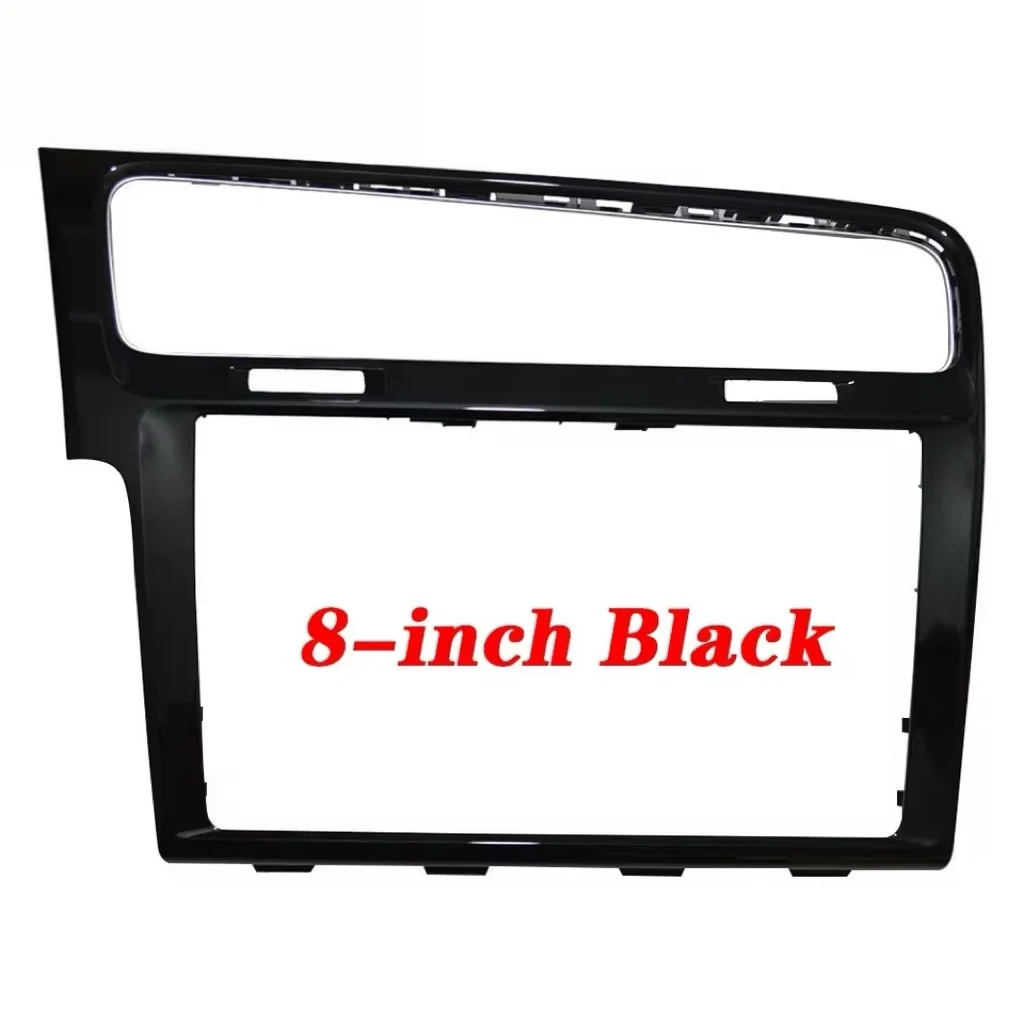For VW Central Control Interior Part Fit Golf MK 7 7.5 R LHD RHD 8 / 9.2 Inch Grey Piano Black MIB Radio Frame