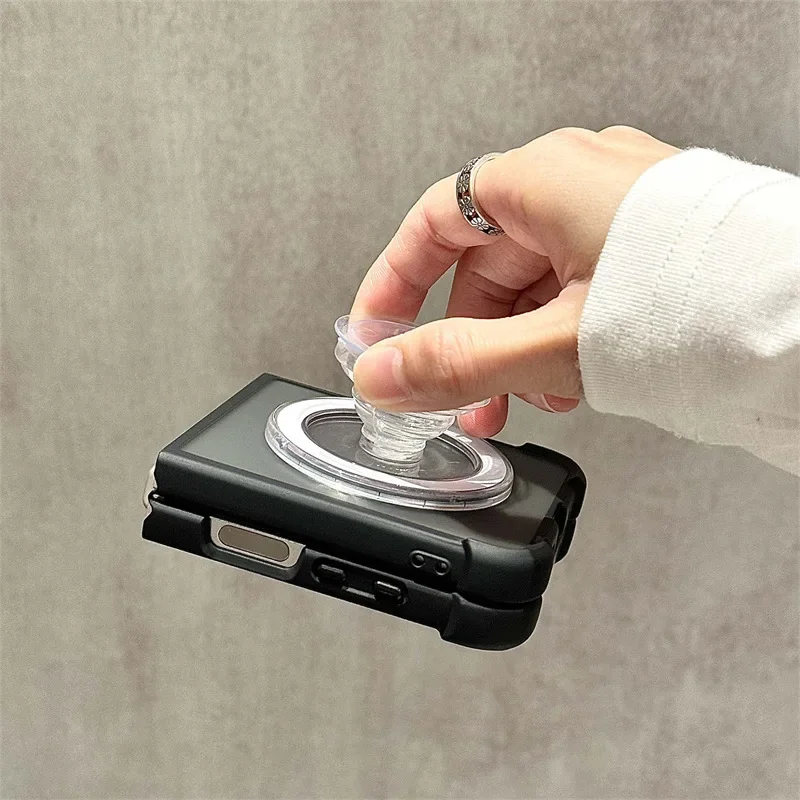 Magsafe Phone Case for Samsung Galaxy Z Flip 6 5 4 3 Protective Back Cover for ZFlip4 ZFlip5 ZFlip6 Case