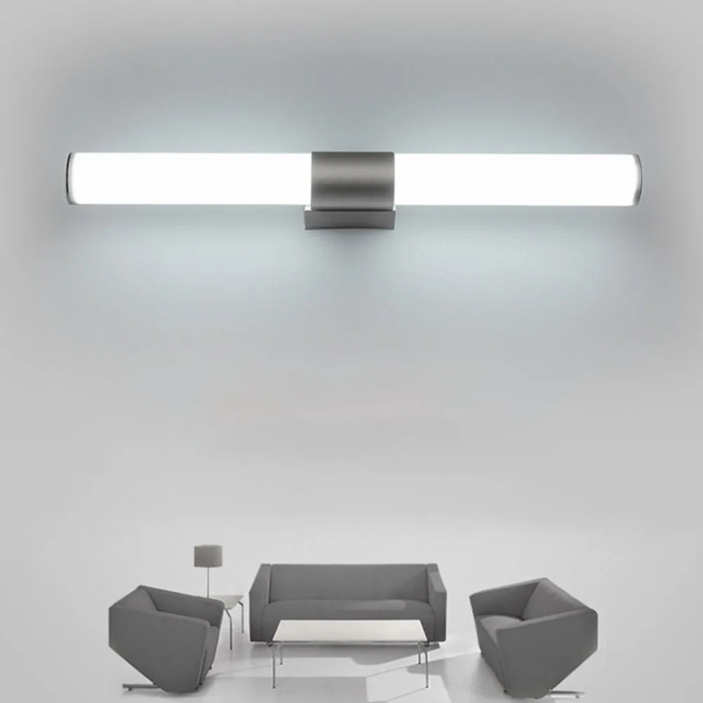 

Led Mirror Front Lamp Modern Simple Wall Light Aluminum Body High-Transmittance Acrylic Shade Built-In Led For Bathroom Bedroom
