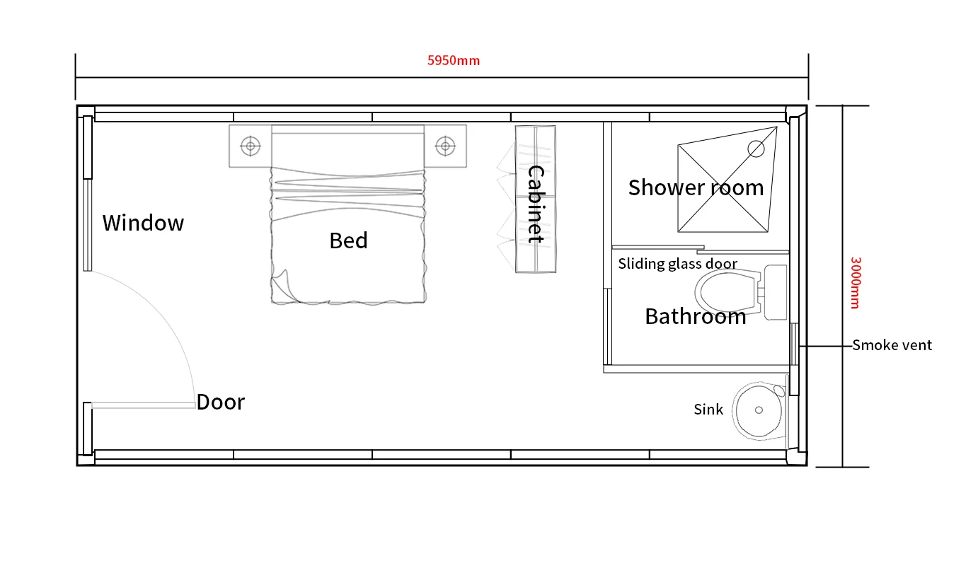 High Quality Prefabricated Modular Mobile Portable Micro Household Double-layer Foldable Container House
