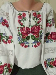 Camisa de manga larga con estampado Floral para mujer, camisa Vintage informal con cordones, Retro, talla grande, ahuecada, Mori Girl, primavera y otoño