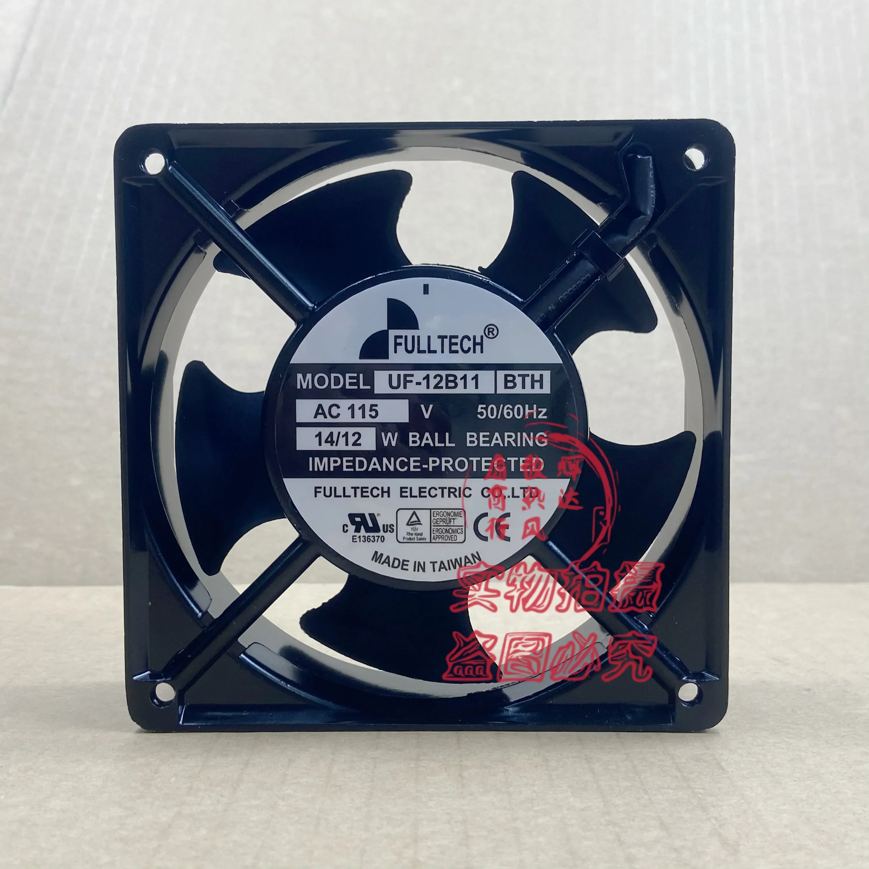 

FULLTECH UF-12B11 BTH AC 115V 14/12W 120x120x38mm Server Cooling Fan
