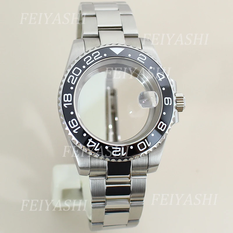 

40mm Men's Watch Case 20mm Bracelet Sapphire Crystal Glass For Seiko NH35 NH34 NH36/38 Miyota 8215 ETA 2824 Movement 28.5mm Dial