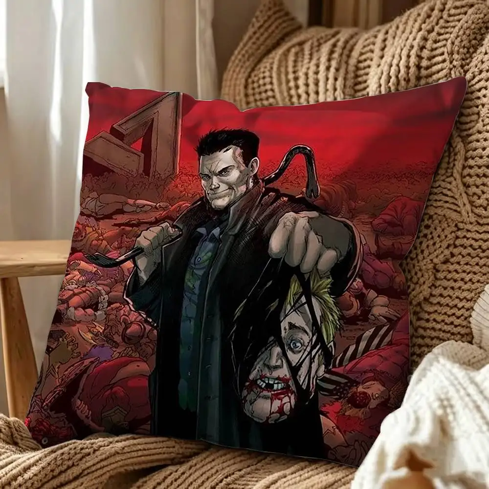 Billy Butcher Double-Sided Printed Cushion Cover Bedroom Bedside Sofa Pillow Case