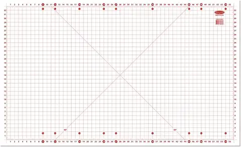 Large Cutting Mat with Grid, 59x36 Inches for Hobby Tables, Durable and Easy to Use