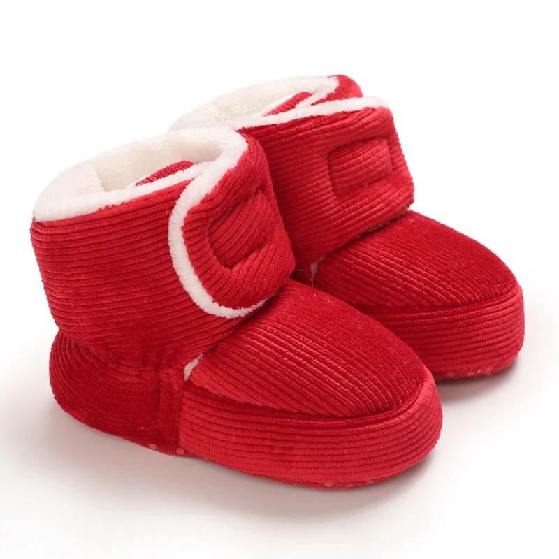 Winter Baby Baumwolle Schuhe Dicke Plüsch Schnee Stiefel Weiche Casual Wanderschuhe für 0-18 Monate Alt Bequeme Kleinkind Schuhe – Detail 37