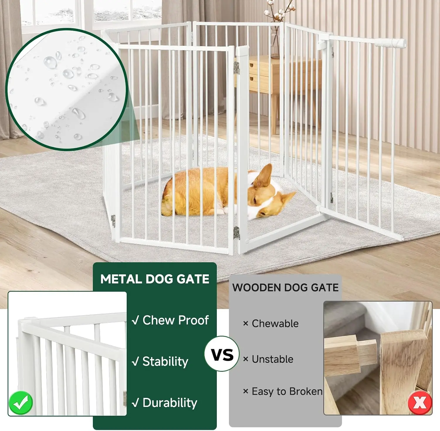 Freestanding Dog Gate, 120
