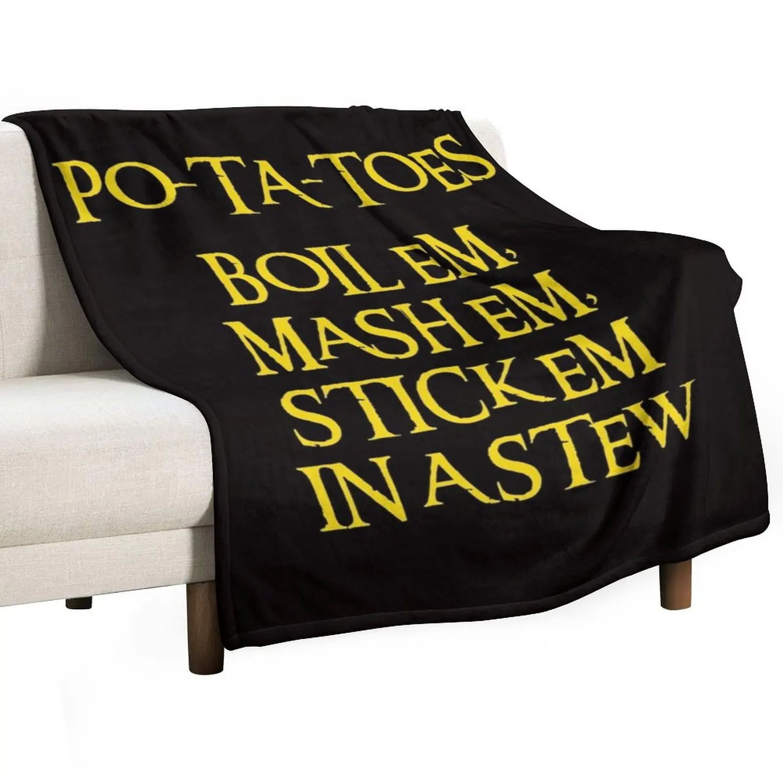 

The many uses of a potato Throw Blanket Flannel Fabric Stuffeds Luxury Throw Moving Blankets