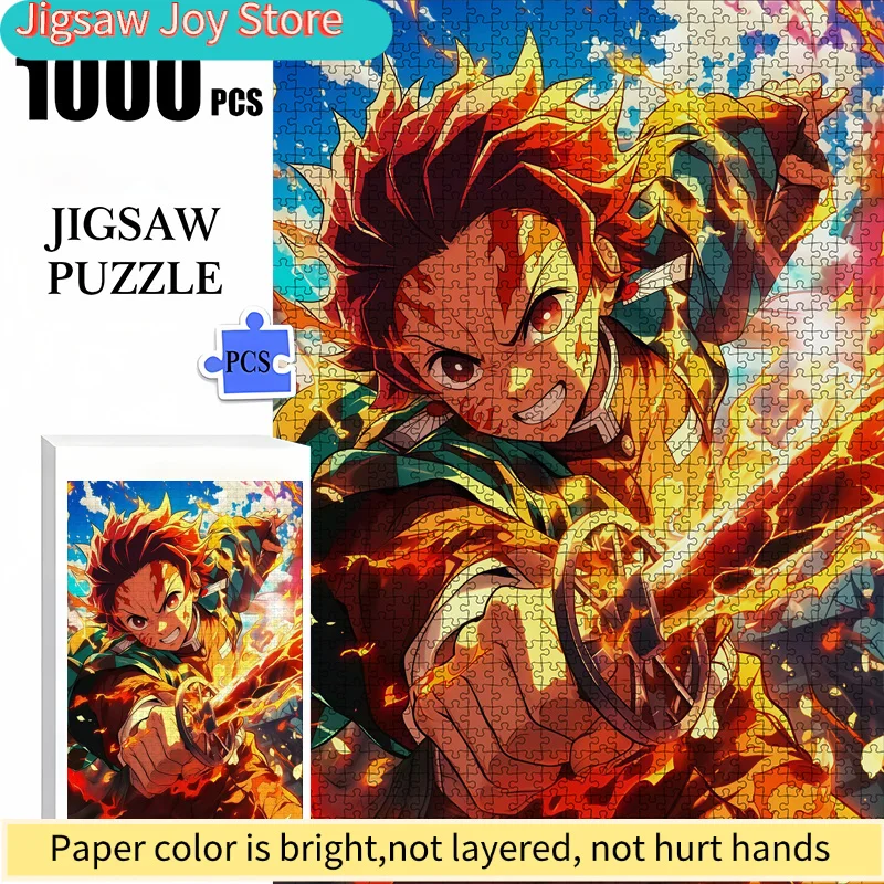 

Наборные бумажные пазлы с мультяшными аниме-персонажами - Размеры (50 см × 70 см/19,69 дюйма × 27,56 дюйма) - Яркое развлечение для семейного досуга