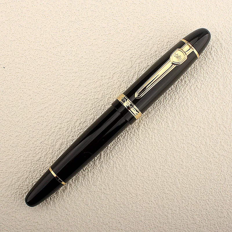 New Jinhao 159 Metal Ballpoint Pen Black and Gold Silver 0.7MM Nib Roller Ball Pen Thick