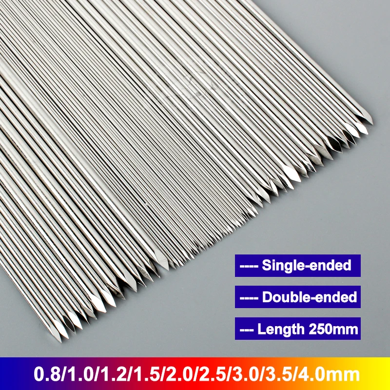 10 szt. Kołki z drutu Kirschnera Długość 250 mm 317 Medyczne instrumenty ortopedyczne ze stali nierdzewnej K-wire