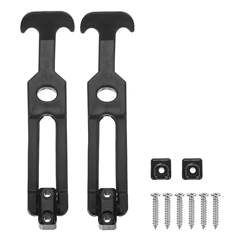 AEE2-2-Pack T-Handle Rubber Flexible Draw Latches,5.9 Inch Flexible Draw Latches Flexible T-Handle Hasp Rubber With Screws