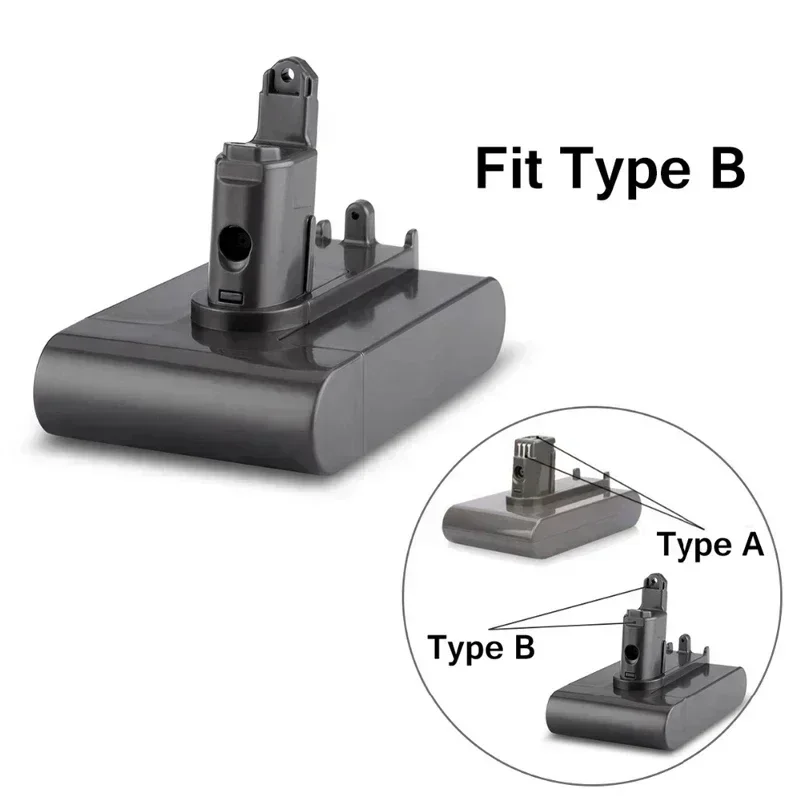 Dyson 22.2V 8800mAh cocok dengan TypeA atau B baterai vakum Li-ion untuk Dyson DC35, DC45 DC31, DC34, DC44, DC31 hewan, DC35 hewan & 8.8Ah