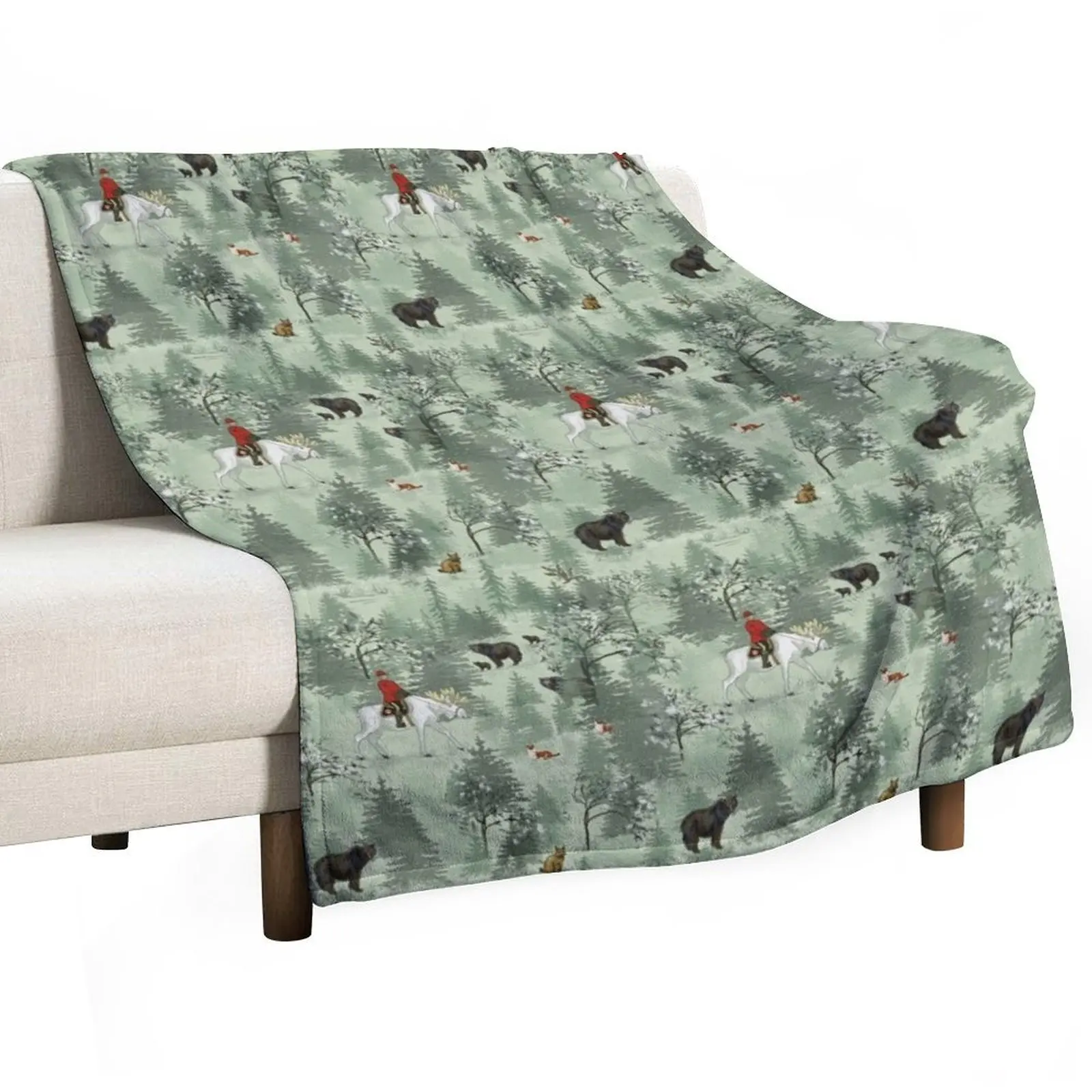 

Legends of Canada and White Moose Throw Blanket christmas gifts cosplay anime blankets ands Blankets