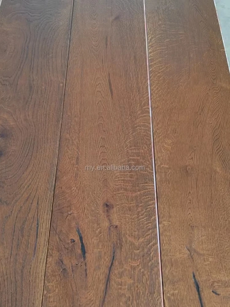 맞춤형 전통 참나무 바닥재 220/240/260mm 폭 러스틱 웨어 모던