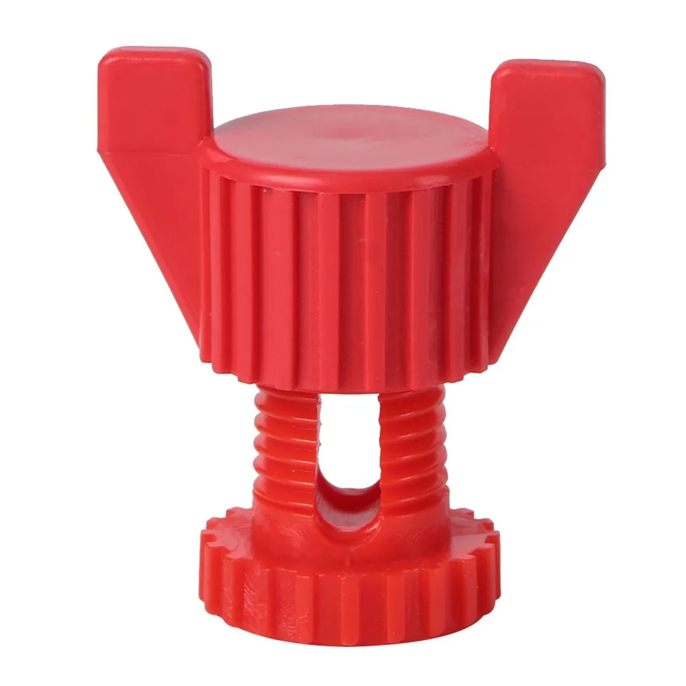 20pcs Simple ABS Plastic Screw Nut Set Anti-Aging Red Screw Nut Set Simple Structure Durable Plastic Screw Chicken Cage