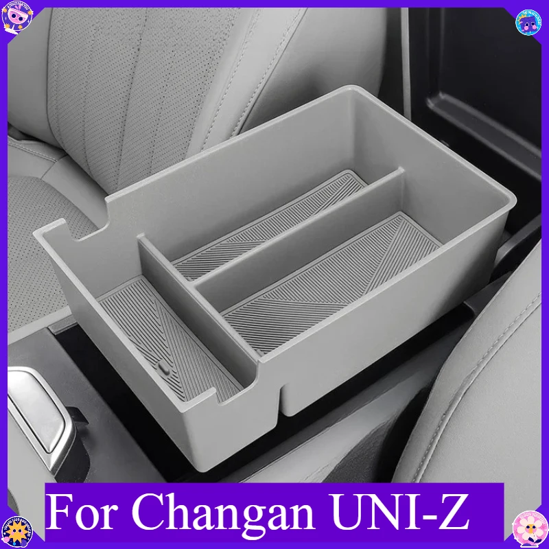 ABS Armrest Storage Box For Changan UNI-Z Car Central Console Tray Arm Rest Organizer Container Interior Stowing Accessories