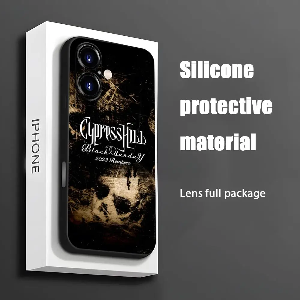 Популярный чехол для телефона Band Cypress Hill для iPhone 16, 15, 14, 13, 12, 11 X XR XS 8 Plus Mini Pro Max, мягкий черный противоударный чехол