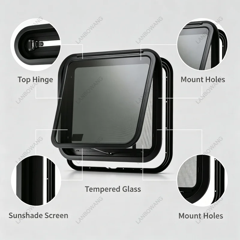 Suitable for Car Windows, RV Accessories, Escape Windows, Exit Windows, Stock 762 * 559mm