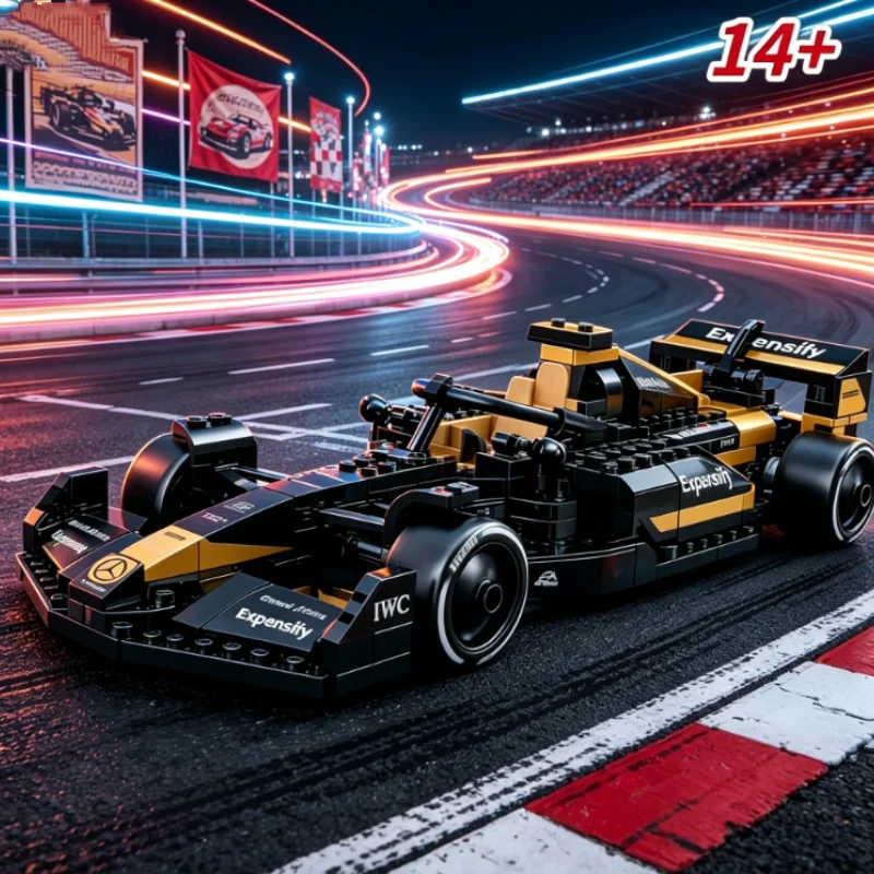 In Stock Launch APX GP Inspired Design Building Block Bricks Assembly Toy Set Birthday Gifts for Movie Lovers Relaxing Fans
