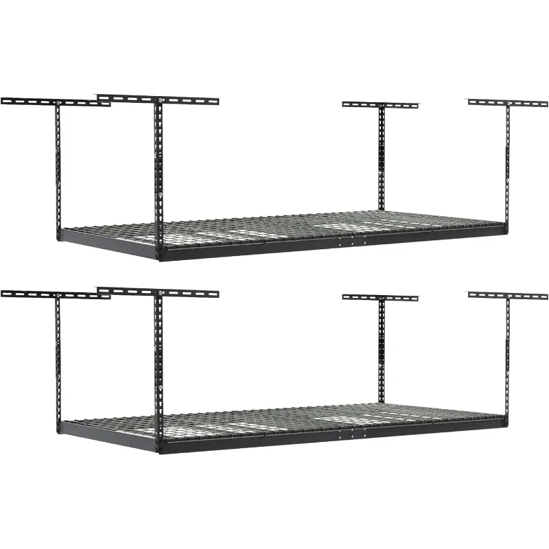 SafeRacks Overhead Garage Storage Rack, Heavy Duty Racks for Garage W/ 600 Lb Capacity, Easy Garage Storage Adjustable Storage R