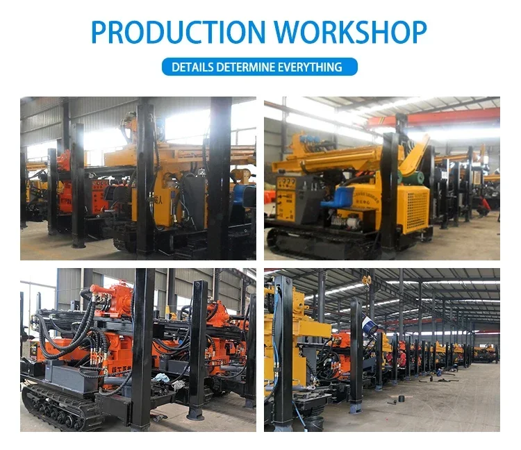 200m 300m Deep Water Well Drilling Rig Machine Diesel Hydraulic Portable Water Equipment for Sale
