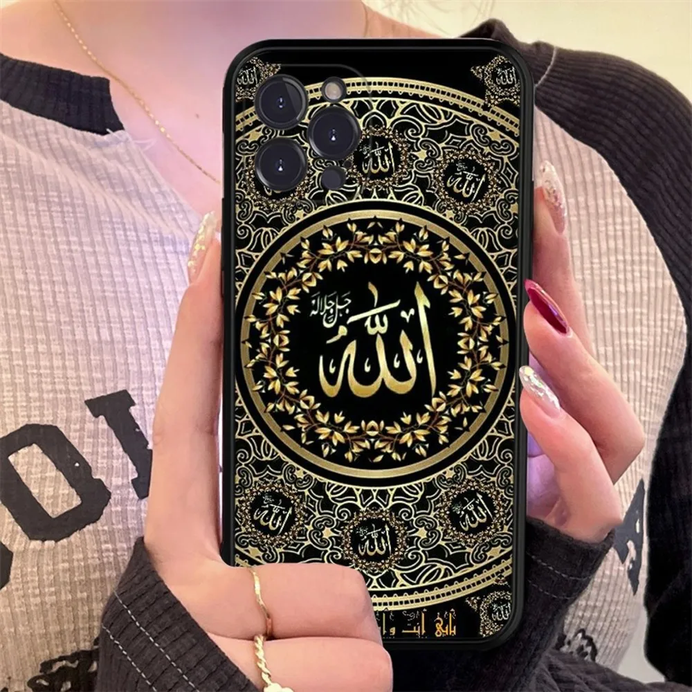 Muslim Islam Bismillah Allah Phone Case Silicone Soft for iphone 15 14 13 12 11 Pro Mini XS MAX 8 7 6 Plus X XS XR Cover