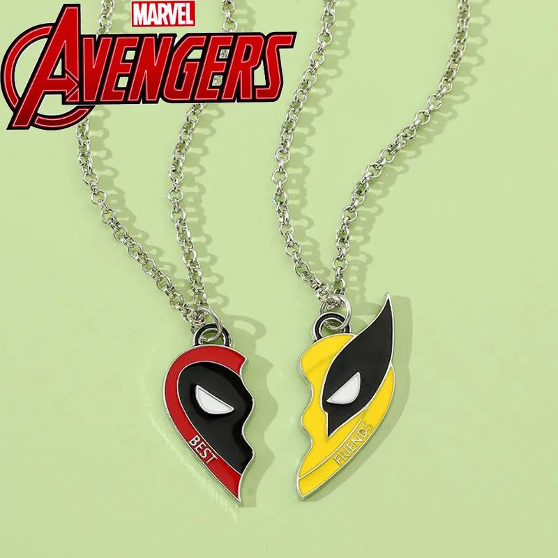 Marvel Movie Deadpool e Wolverine Colar, Cool DIY, Handmade Pingente Acessório, Moda, Memorial, Melhor Amigo, Colar