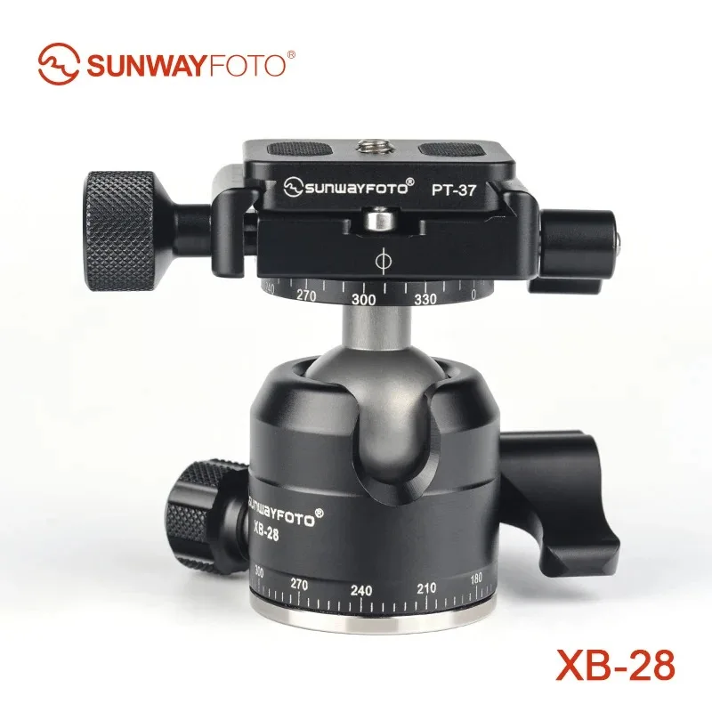 SUNWAYFOTO XB-28II Tripod Mini Ball Head for DSLR Camera Tripode Ballhead Professional Aluminum Monopod Panoramic Ball Head