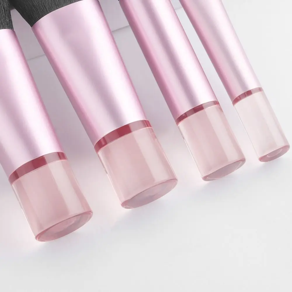 10 stks/set Kunstmatige Vezel Make-up Kwasten Set Beauty Kit Kristal Handvat Make-up Borstel Opbergtas Make-up Tool