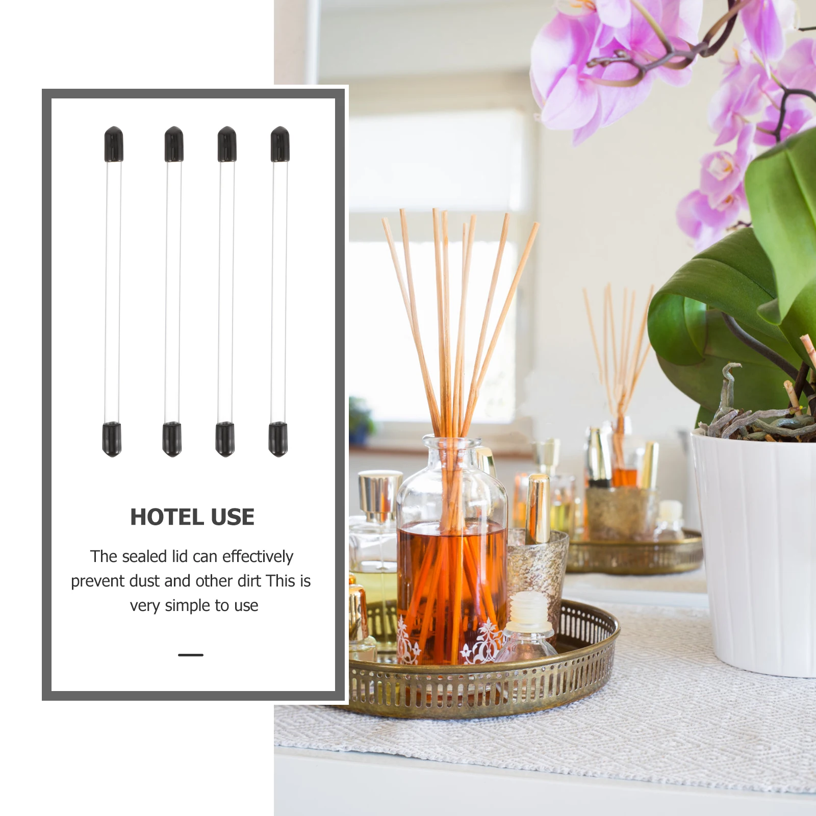 

30Pcs Incense Sample Holder Tube Lightweight Portable Incense Stick Storage Container Dustproof for Travel Camping