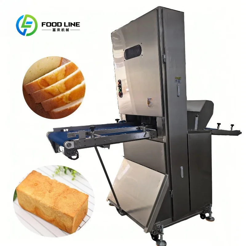 Toast Cutting Machine New Stainless Steel High Speed Electric For Continuous Hot Dog Bread FL Custom Wholesale