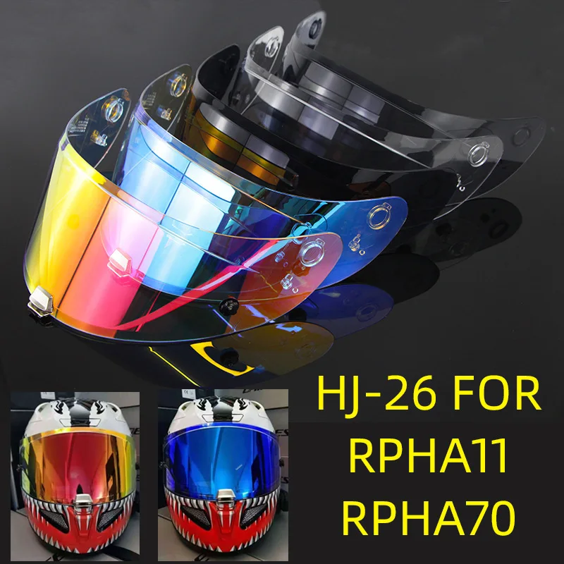 HJ-26 Motorcycle Helmet Revo Visor Lens for HJC RPHA 11& RPHA 70 Casco Moto Windshield Anti-UV Dust-proof Helmet Shield