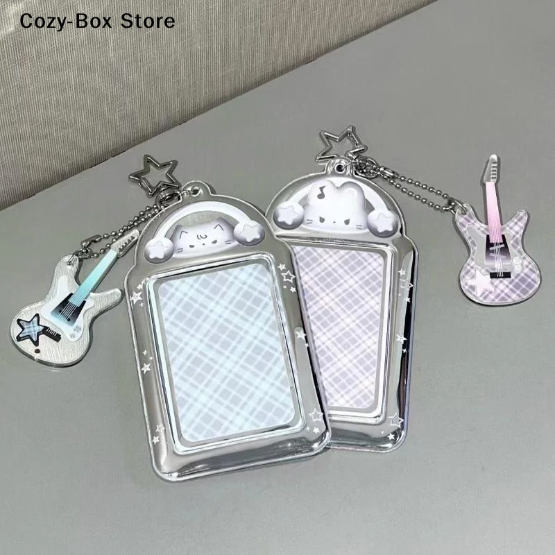 [ZY]Kawaii 3 Inch Photocard Holder Bag Pendant Photo Frame Picture Display Stand Card Holder Student Keychain For Bag[ZY] view 6