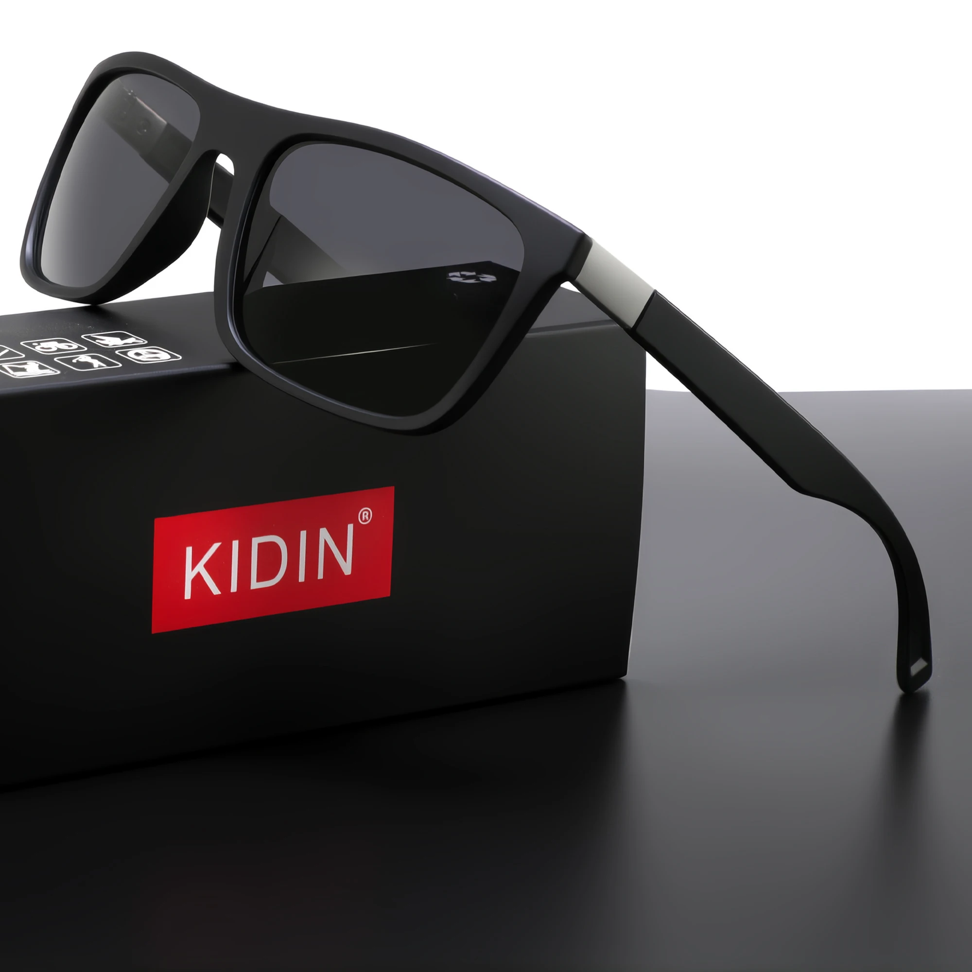 Sport Polarized Sunglasses Men UV400 Driving Fishing Outdoor Square Sun Glasses Lightweight Classic Style Travel Summer Vacation