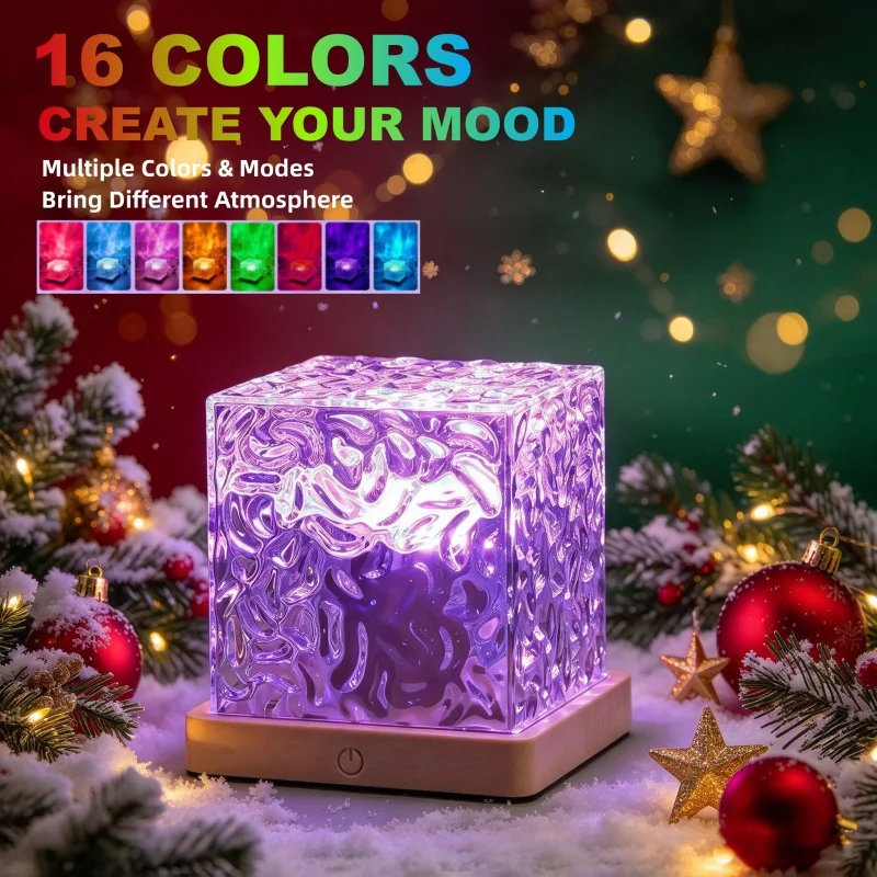 Bedroom Night Light Adjustable Brightness Night Light 16 Color Changing Atmosphere Light Desktop Decorative Light Mood Lighting