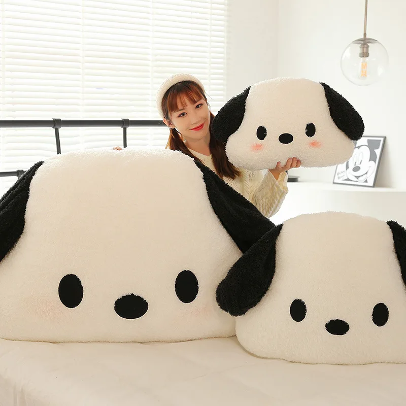 Sanrio Large Size Pochacco Plush Toy Kawaii Cute Cartoon Soft Plush Pillow Girl Bed Companion Doll Children\'s Birthday Gift