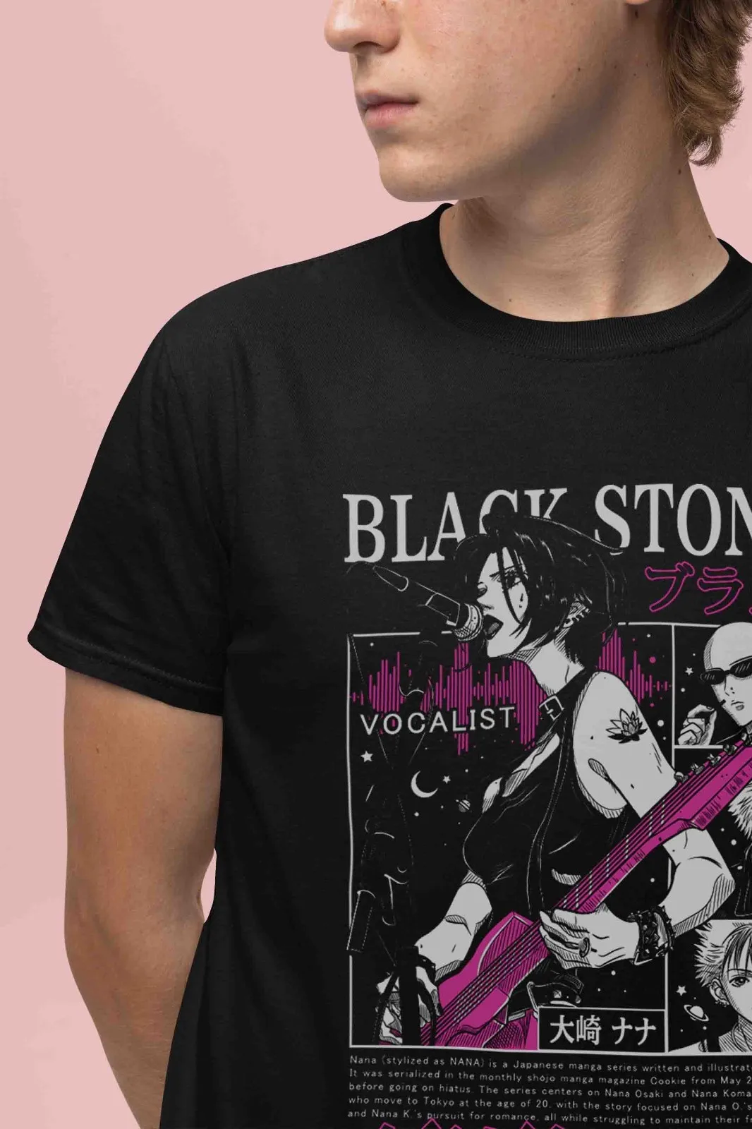 Nana Osaki Shirt Hachi Tshirt Ren T-Shirt Yasu Top Shin Romance Love Anime Tee