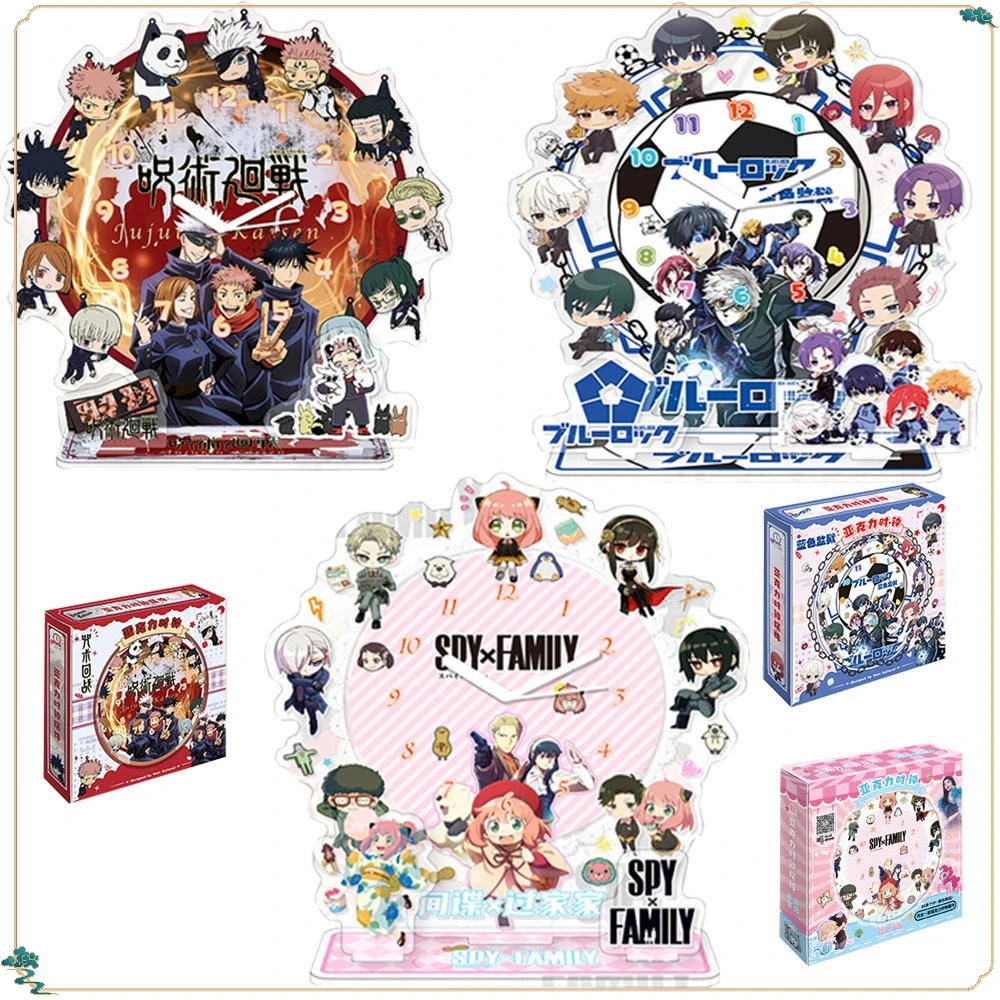 

Fans Collection Popular Anime Peripheral Acrylic Clock Ornament Creative Personality Stand Desktop Decoration Model Toys Gifts